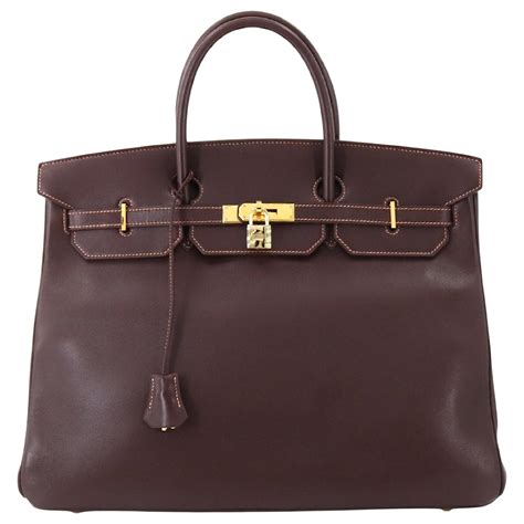 Hermès Hermes Birkin 40 Brown Leather Ref775822 Joli Closet