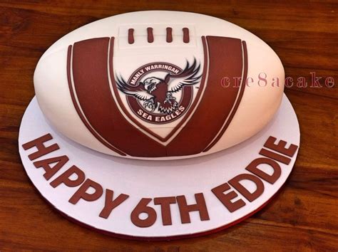 Manly Sea Eagles Football Cake Celebration Cakes 7th Birthday Cakes