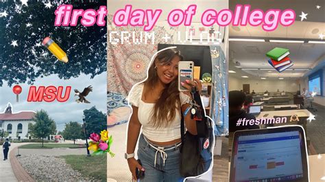 My First Day Of College At Msu Grwm Vlog 📚 ️🦅 Youtube