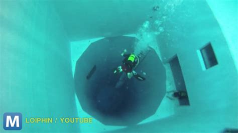 Worlds Deepest Diving Pool Extends More Than 100 Feet Down Video