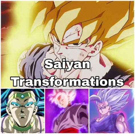 Create A Saiyan Transformations Tier List Tiermaker