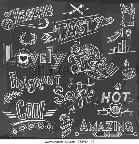 Thousand Chalk Words Food Royalty Free Images Stock Photos