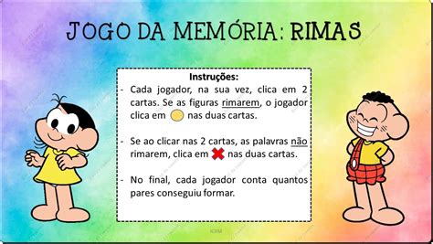 Linguagem Jogo Da Mem Ria De Rimas