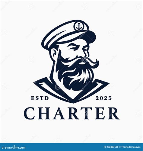 Sailor Captain Logo Icon Stock Vector Illustration Of Male 292437638