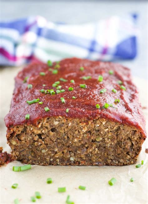 Vegan Lentil Mushroom Meatloaf (Gluten-Free) - Stacey Homemaker