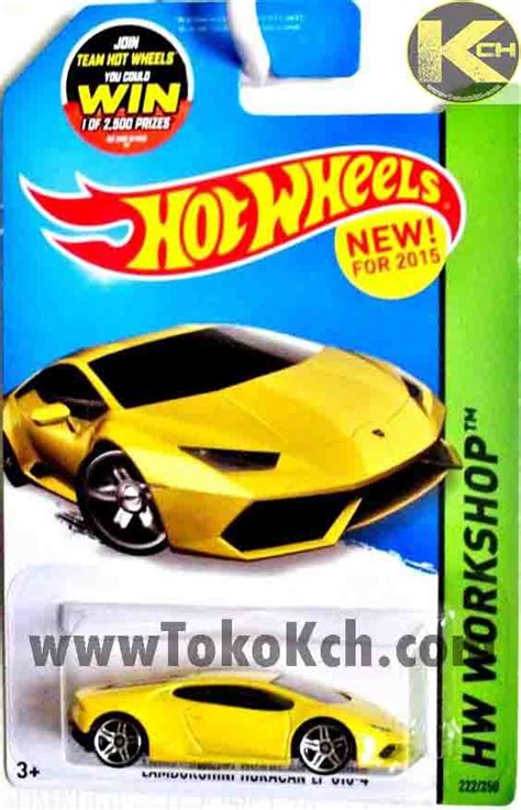 Hot Wheels Lamborghini Huracan Lp Kuning