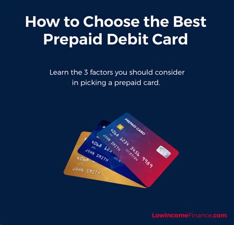 How To Choose The Best Prepaid Debit Card Low Income Finance