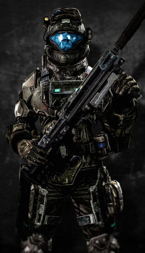 Odst At The Ready By Lordhayabusa357 Rookie Halo Armor Halo Game