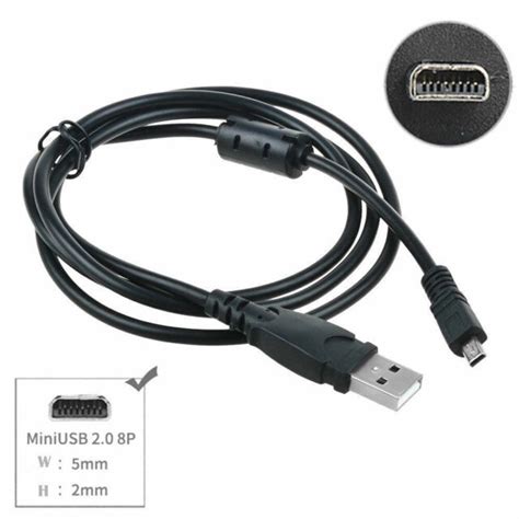 USB Battery Charger Data SYNC Cable Cord For Olympus SZ 15 VR 370 VG