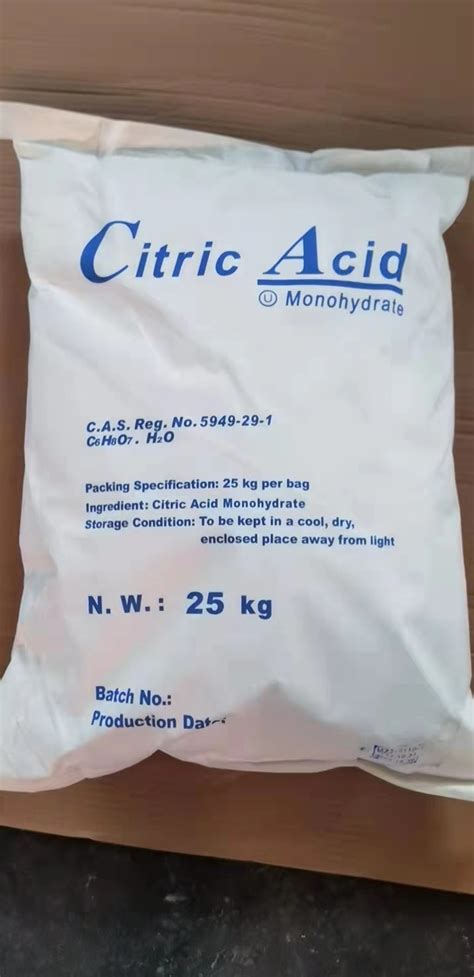 Low Price Citric Acid Monohydrate Anhydrous Citric Acid For Industry