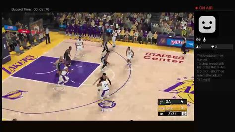 Los Angeles Lakers Vs San Antonio Spurs Ps4 Gameplay Youtube