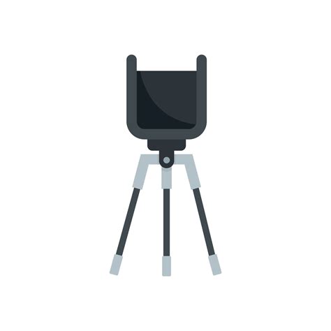 Phone Video Stand Icon Flat Vector Mobile Tripod 17337693 Vector Art
