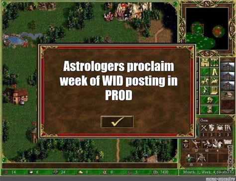 Сomics meme Astrologers proclaim week of WID posting in PROD