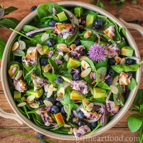 Blueberry Spinach Salad Recipe Girl Heart Food