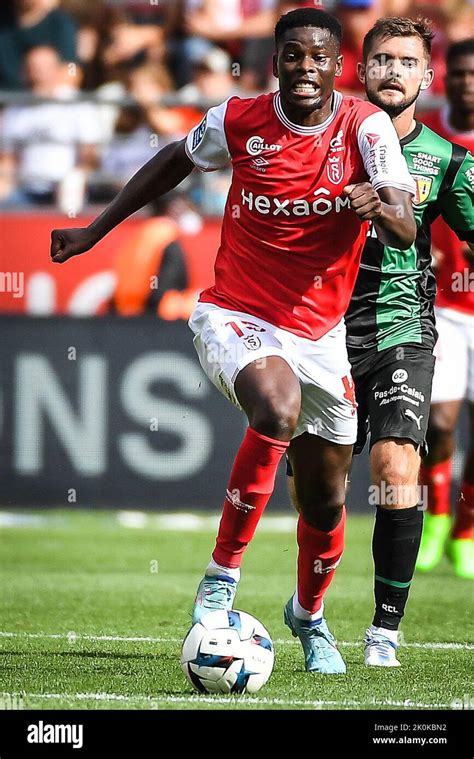 Marshall MUNETSI Of Reims During The French Championship Ligue 1