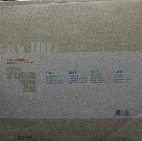 【2lp】prefuse 73 Vocal Studies Uprock Narratives Compact Disco Asia