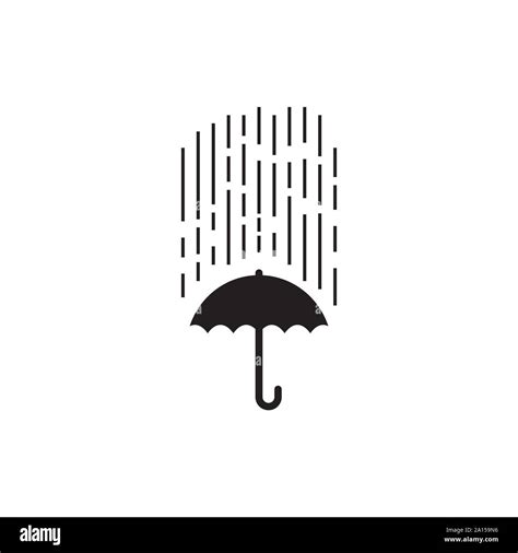 Umbrella Graphic Design Template Vector Isolated Illustration Stock