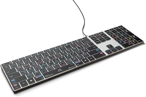 Davinci Resolve Teclado Retroiluminado Pro Aluminio Windows Us