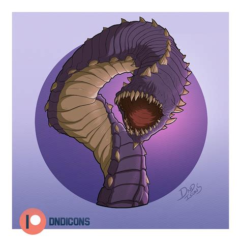 Purple Worm Art [Art] : r/DnD