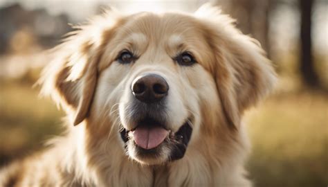 Golden Pyrenees - Sidewalk Dog