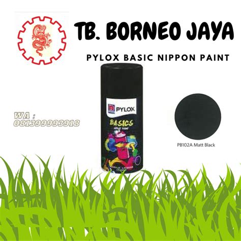 Jual Cat Semprot Nippon Paint Pylox Basic Pb A Matt Black Cc