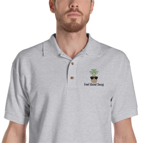 Fgs Black Logo On White And Grey Polo Shirts Feel Good Swag
