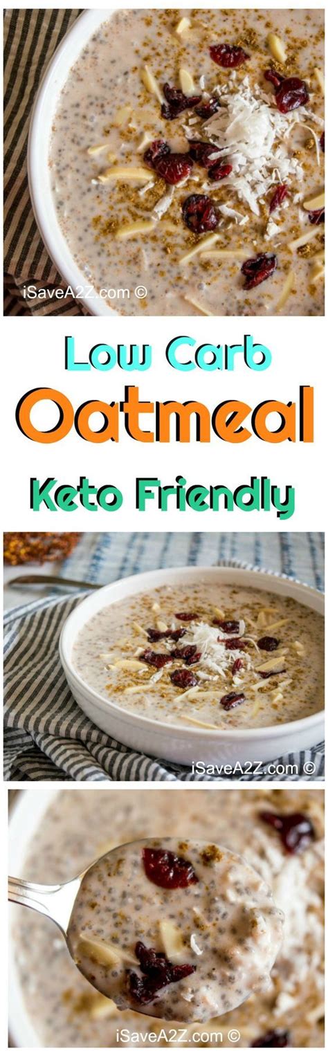 Easy Low Carb And Keto Friendly Oatmeal Breakfast Idea No Oats Oatmeal Low Carb Breakfast Made