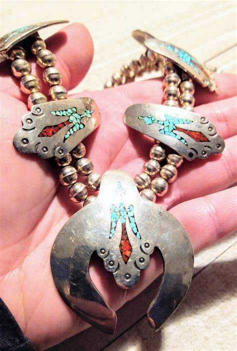 Heavy Native American Sterling Silver Turquoise Peyot Gem