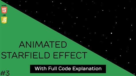 Animated Starfield Effect JavaScript Tutorial YouTube