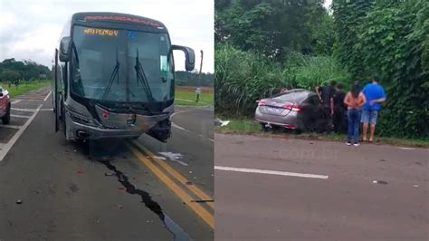 Acidente Entre Carro E Nibus Mata Casal De Idosos Em Guas De S O