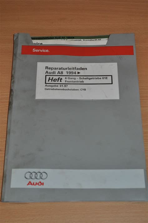 Werkstatthandbuch Reparaturleitfaden AUDI A8 1994 6 Gang Schaltgetriebe