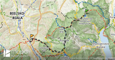 Trasa z Chata Turystyczna Hrobacza Łąka mapa turystyczna pl