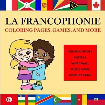 Les Pays Francophones La Francophonie Pour Les Enfants Coloring Pages