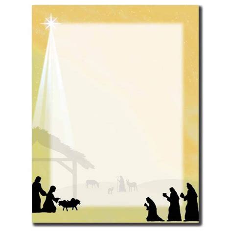 Christmas Nativity Borders For Letters