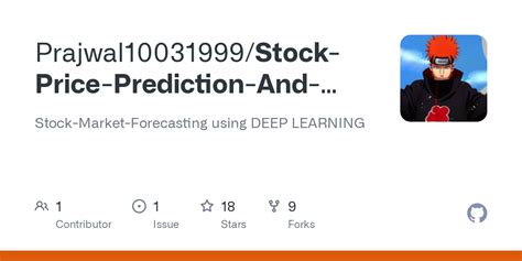 Github Prajwal Stock Price Prediction And Forecasting Using