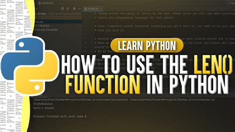 Len Function In Python Len Learn Python YouTube