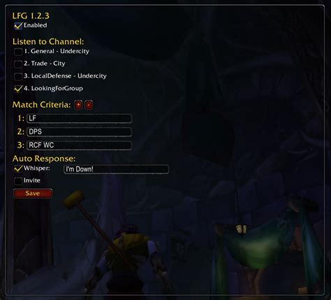 WoW LFG Classic addon Dragonflight/Wrath of the Lich King Classic 2025