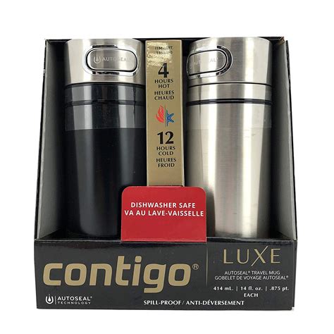 Contigo Luxe AUTOSEAL Vacuum Travel Spill Proof Coffee Mug With