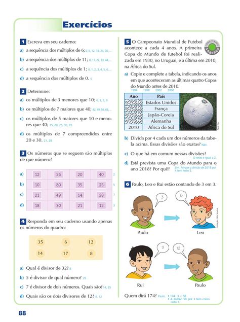 Praticando Matematica 6 Ano 2018 Respostas