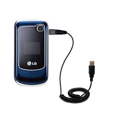 Coiled Power Hot Sync USB Cable Suitable For The LG GB250 With Both Data And Charge Features