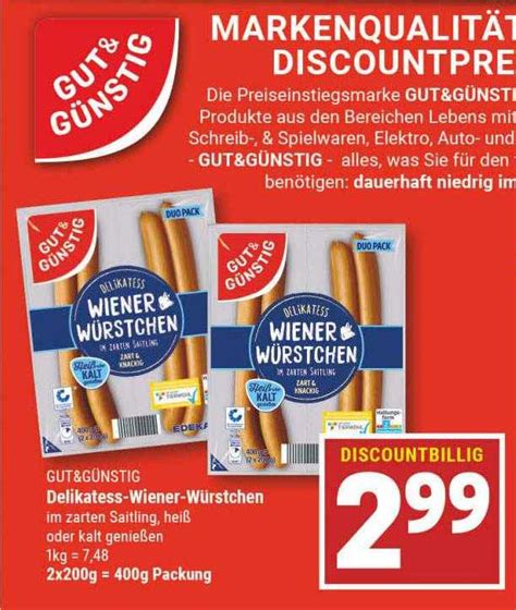 Gut G Nstig Delikatess Wiener W Rstchen Angebot Bei Marktkauf