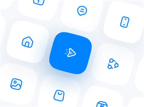 blue icon set  ersad basbag  redacted  dribbble