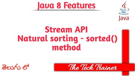 Sorted Method In Stream Api Java Java Java Stream Javatutorial