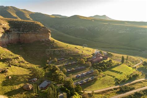 Aerial View of Hotel in Golden Gate Highlands National Park Editorial ...