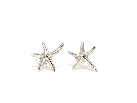 SE393 Sterling Silver Starfish Stud Earrings Maka Imports