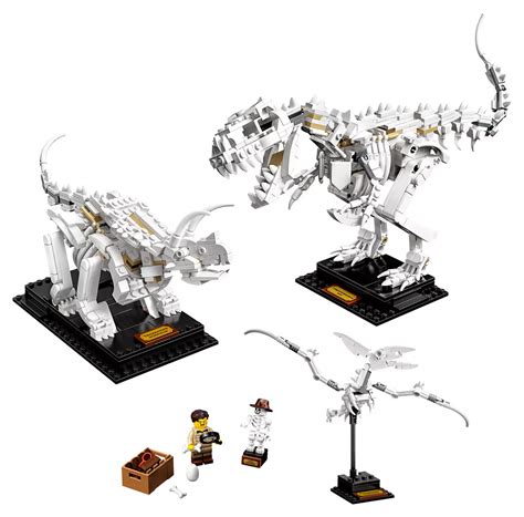 Build Your Own Dinosaur Skeletons with This LEGO Ideas Fossils Set