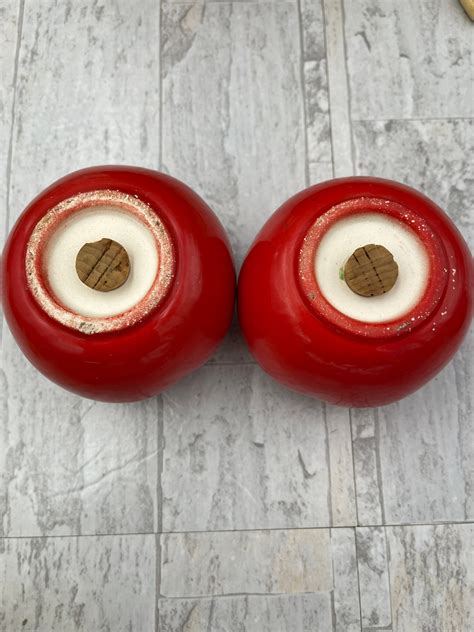 Vintage Ceramic Tomato Salt And Pepper Shakers