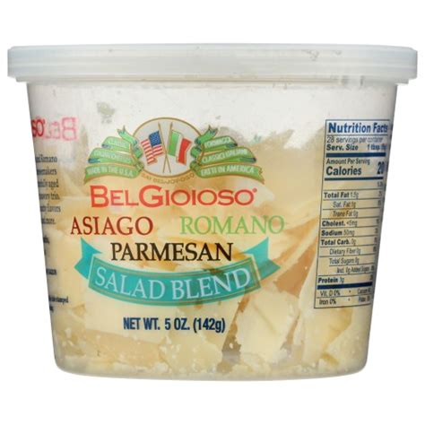 Belgioioso Salad Blend Freshly Shaved Cheese 5 Oz