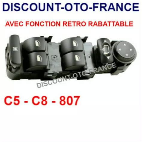 Bouton Commande Interrupteur Leve Vitre Pour Peugeot C C Lancia