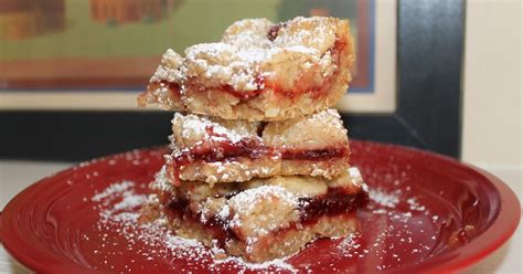 Strawberry Jam Shortbread Bars